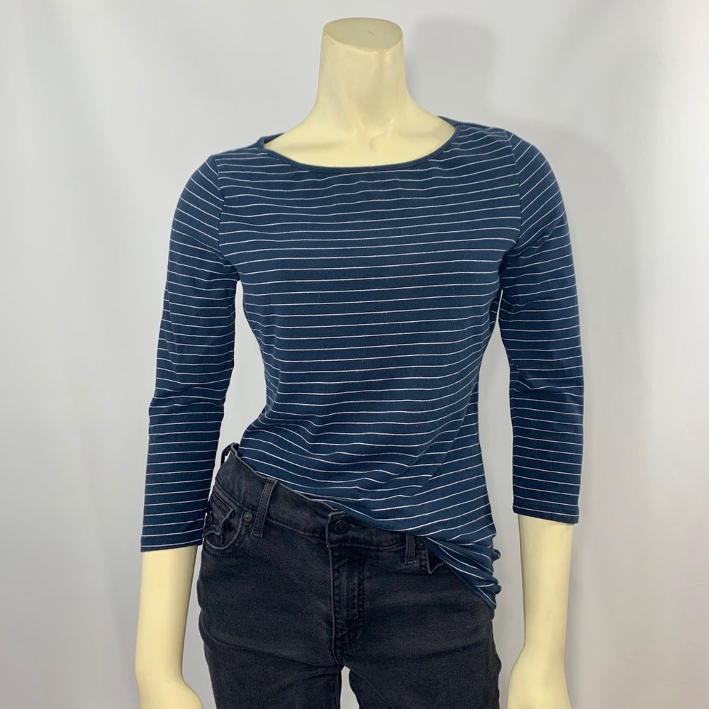 H&M Pima Cotton Long Sleeve Striped Shirt